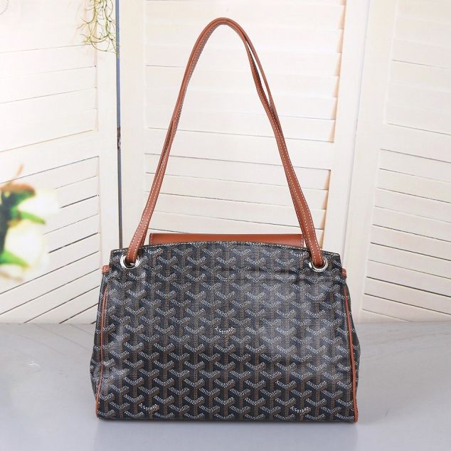 Goyard original canvas rouette shoulder bag GY0004 black&brown