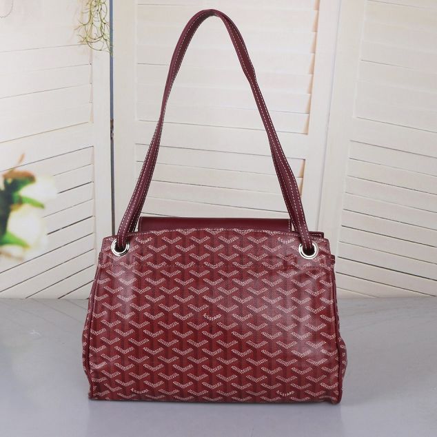 Goyard original canvas rouette shoulder bag GY0004 wine red