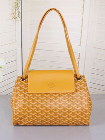 Goyard original canvas rouette shoulder bag GY0004 yellow