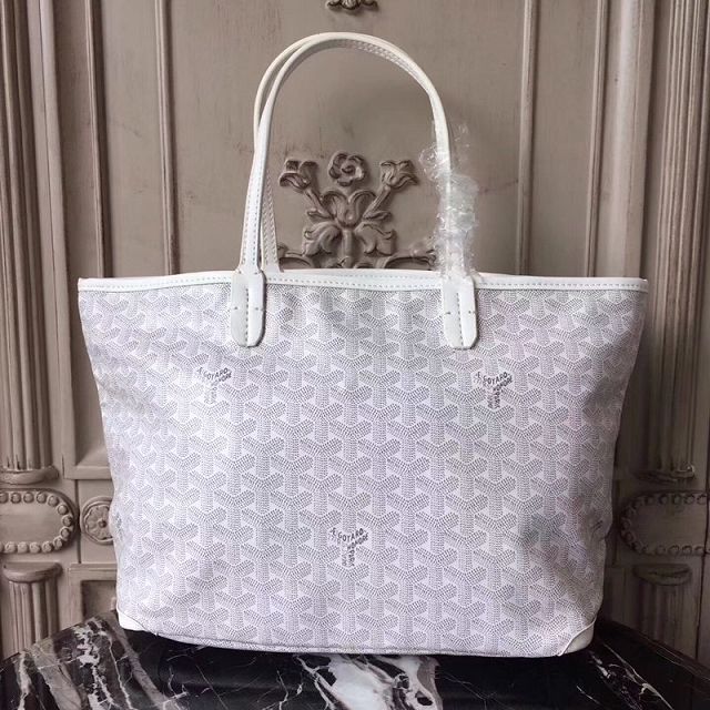 Goyard original canvas artois PM bag GY0002 white