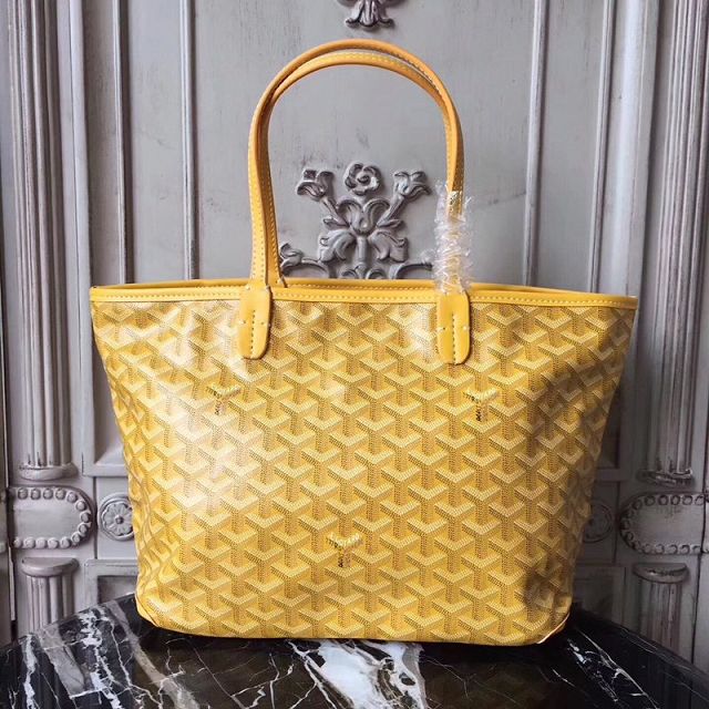 Goyard original canvas artois PM bag GY0002 yellow