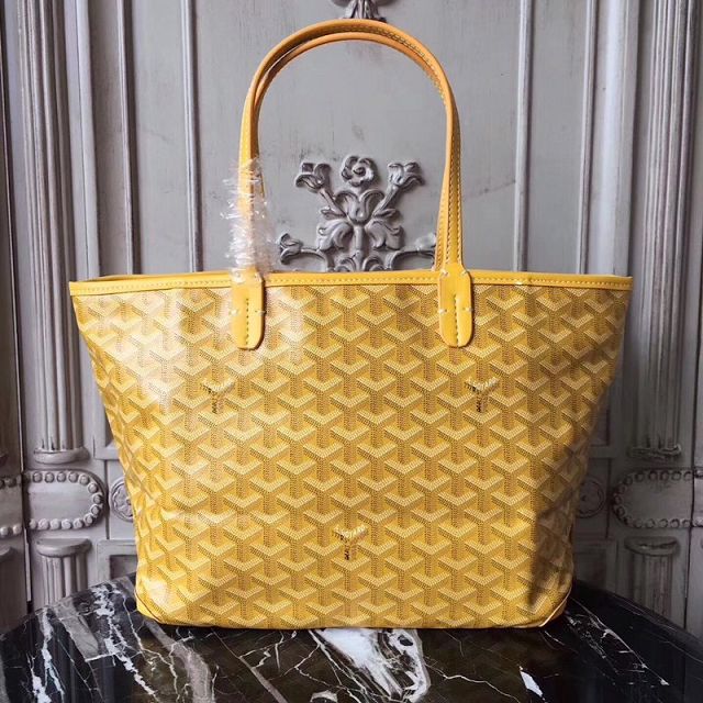 Goyard original canvas artois PM bag GY0002 yellow