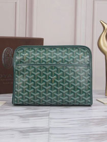 Goyard original canvas clutch GY0008 green