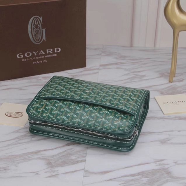 Goyard original canvas clutch GY0008 green