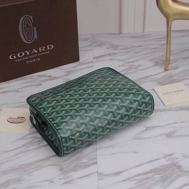 Goyard original canvas clutch GY0008 green