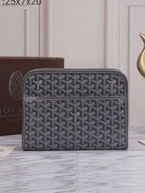 Goyard original canvas clutch GY0008 grey