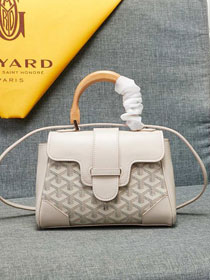 Goyard original canvas  mini saigon bag GY0007 beige