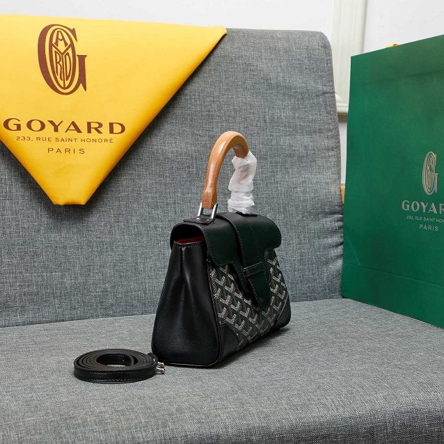 Goyard original canvas  mini saigon bag GY0007 black