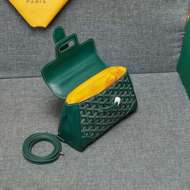 Goyard original canvas  mini saigon bag GY0007 green