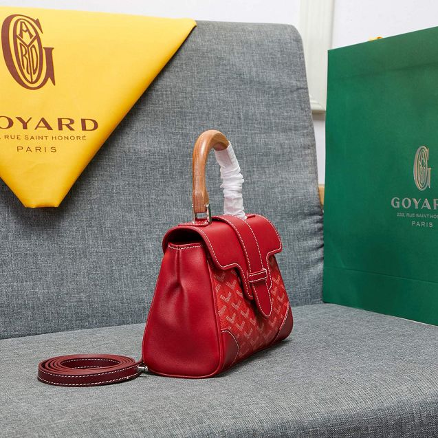 Goyard original canvas mini saigon bag GY0007 red