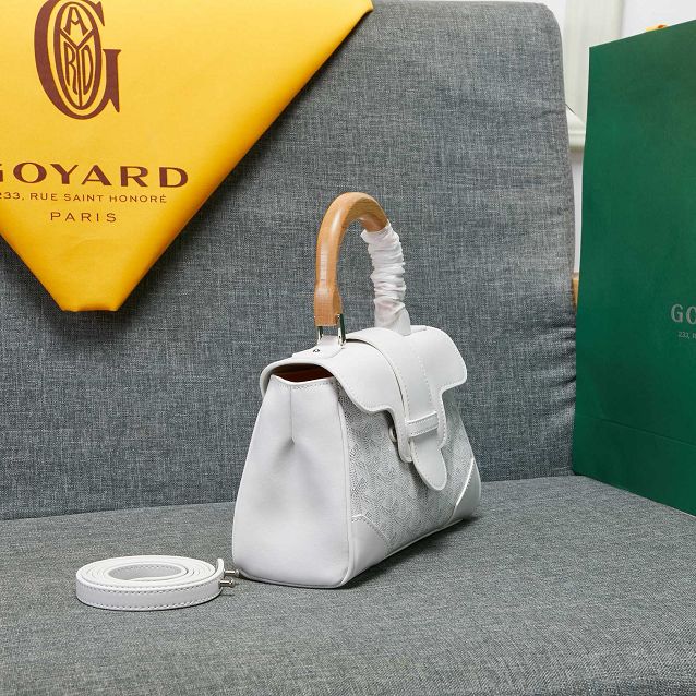 Goyard original canvas mini saigon bag GY0007 white