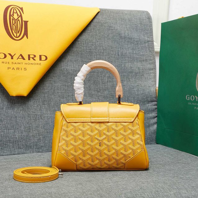 Goyard original canvas  mini saigon bag GY0007 yellow