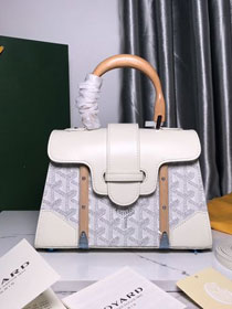 Goyard original canvas saigon structure mini bag GY0009 white