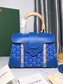 Goyard original canvas saigon structure mini bag GY0009 blue