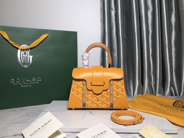 Goyard original canvas saigon structure mini bag GY0009 yellow