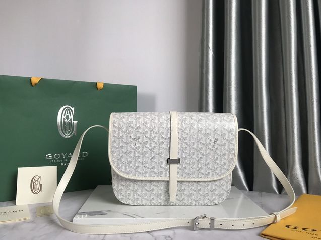 Goyard original canvas belvedere bag GY0012 white