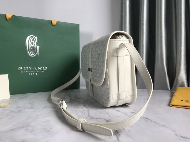 Goyard original canvas belvedere bag GY0012 white