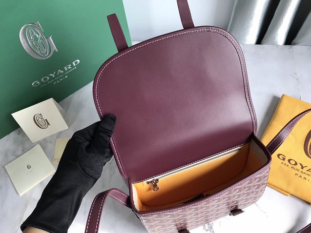 Goyard original canvas belvedere bag GY0013 bordeaux