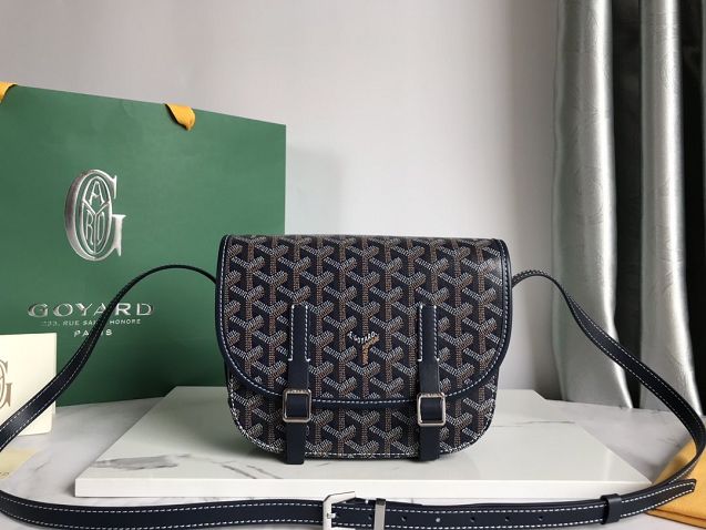 Goyard original canvas belvedere bag GY0013 navy blue