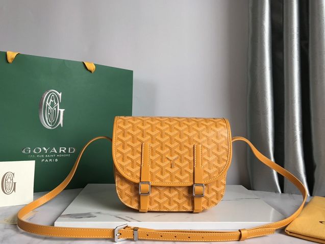 Goyard original canvas belvedere bag GY0013 yellow