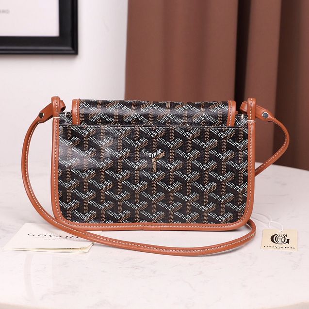 Goyard original canvas plumet pouch GY0010 black&brown