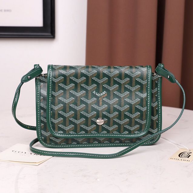 Goyard original canvas plumet pouch GY0010 green