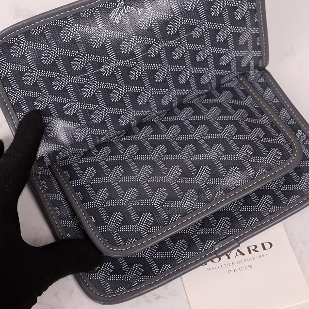 Goyard original canvas plumet pouch GY0010 grey