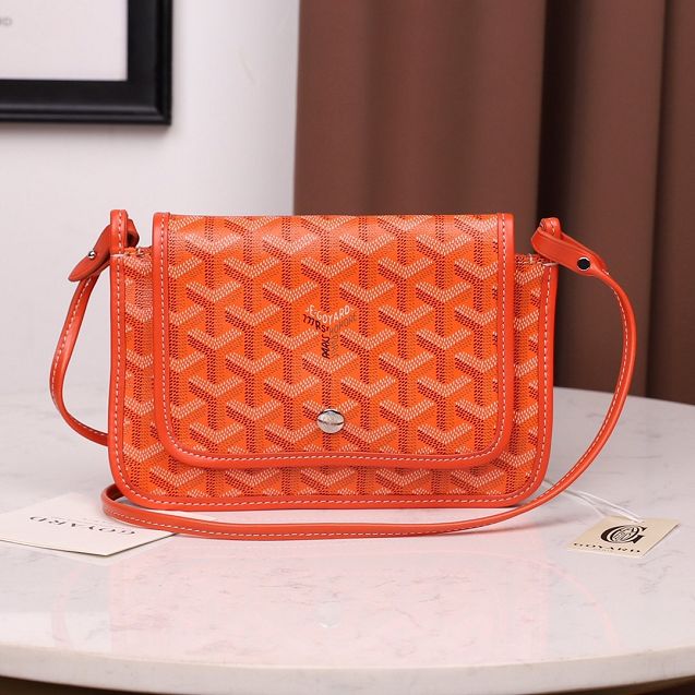 Goyard original canvas plumet pouch GY0010 orange