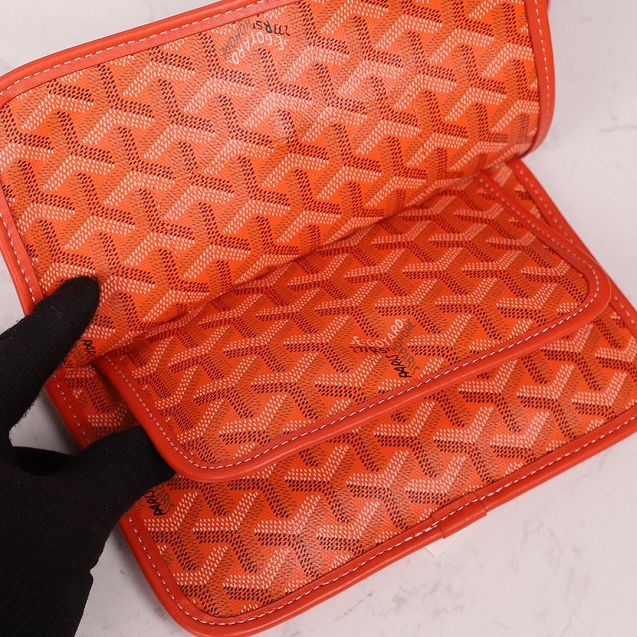 Goyard original canvas plumet pouch GY0010 orange