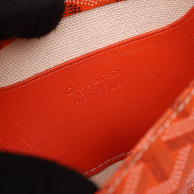 Goyard original canvas plumet pouch GY0010 orange