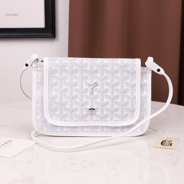 Goyard original canvas plumet pouch GY0010 white