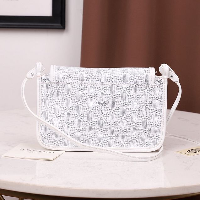 Goyard original canvas plumet pouch GY0010 white