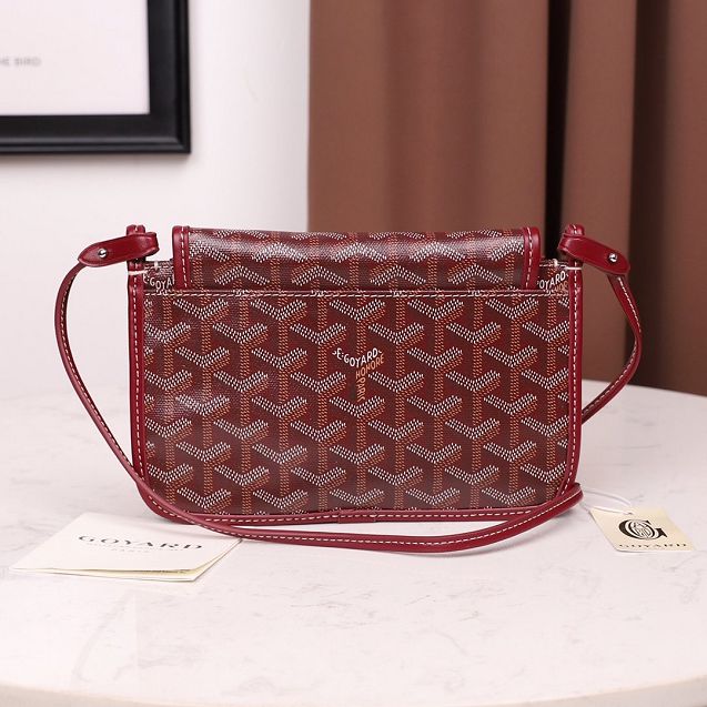 Goyard original canvas plumet pouch GY0010 wine red