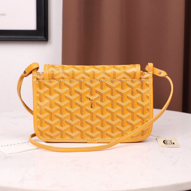 Goyard original canvas plumet pouch GY0010 yellow