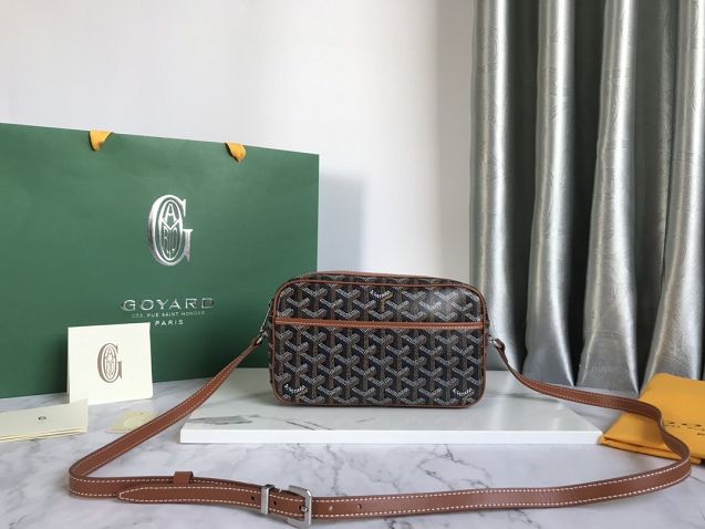 Goyard original canvas cap vert bag GY0015 black&brown