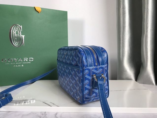 Goyard original canvas cap vert bag GY0015 blue