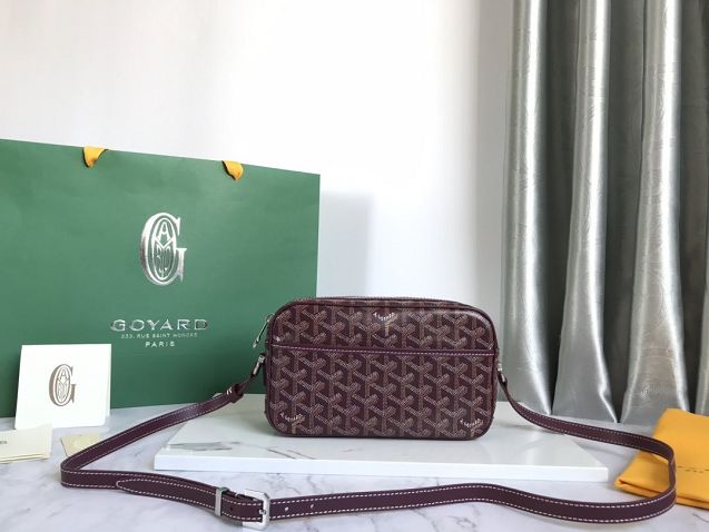 Goyard original canvas cap vert bag GY0015 bordeaux