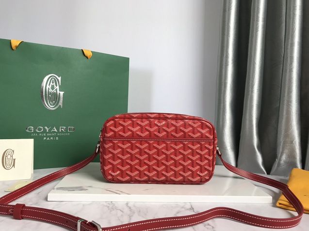 Goyard original canvas cap vert bag GY0015 red