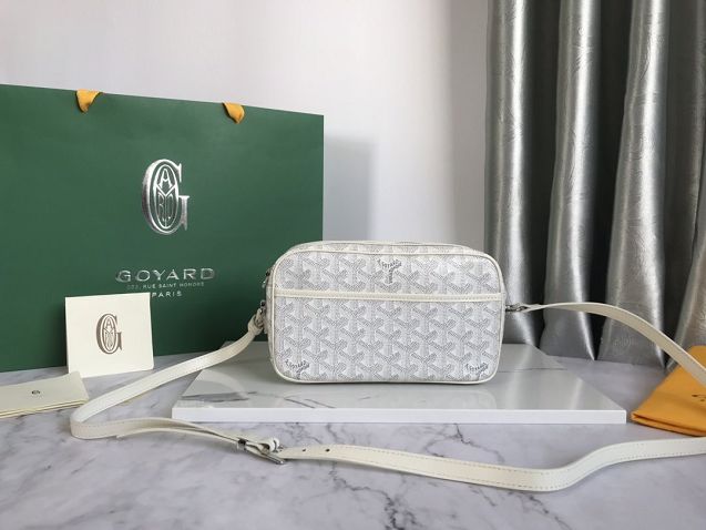 Goyard original canvas cap vert bag GY0015 white