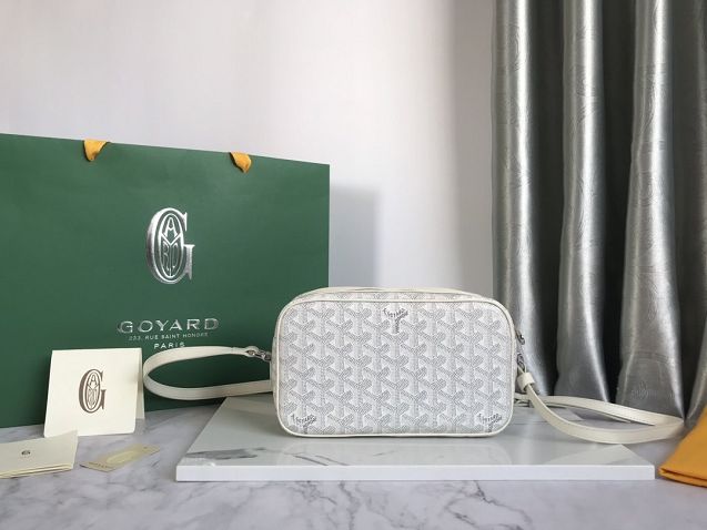 Goyard original canvas cap vert bag GY0015 white