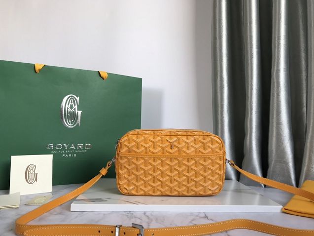 Goyard original canvas cap vert bag GY0015 yellow