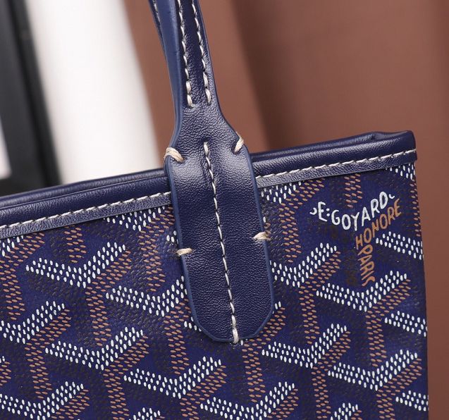 Goyard original canvas tote bag GY0019 royal blue