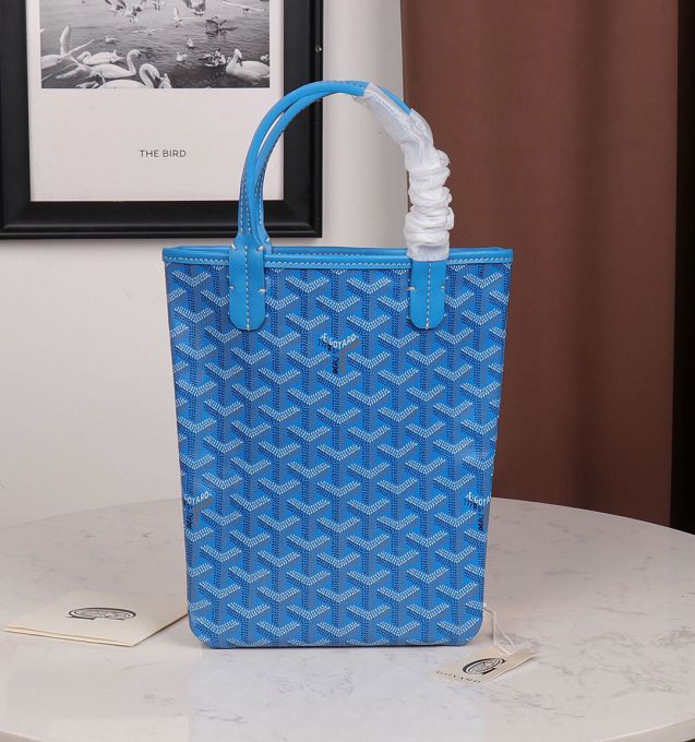 Goyard original canvas tote bag GY0019 sky blue