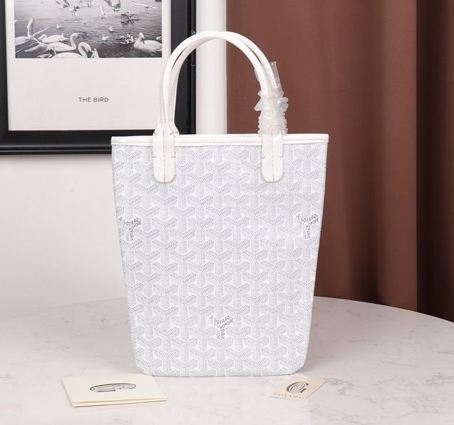 Goyard original canvas tote bag GY0019 white