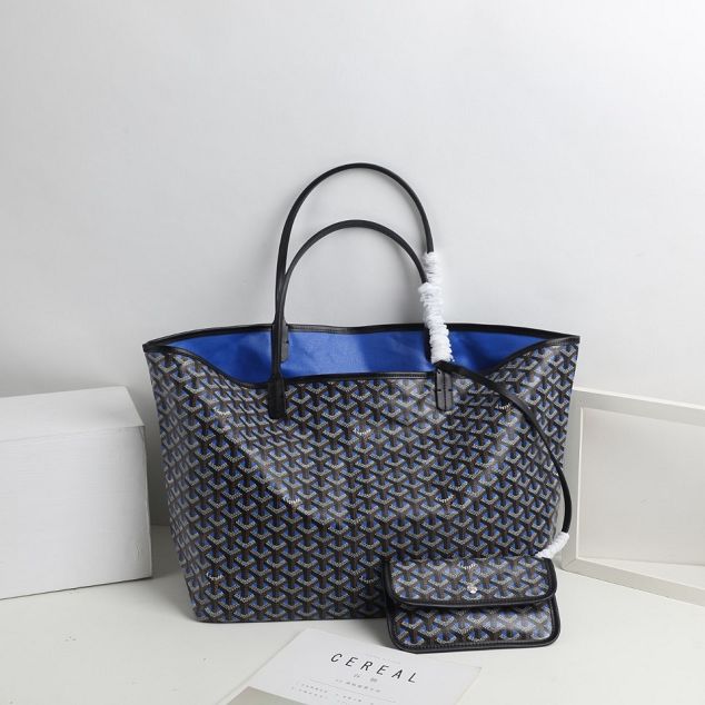 Goyard original canvas saint louis tote bag gm GY0016 blue