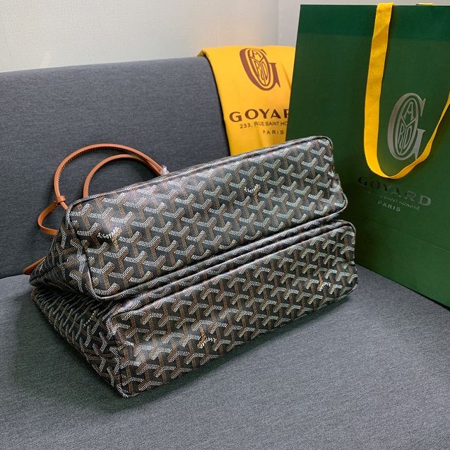 Goyard original canvas isabelle tote pm bag GY0025 black&brown