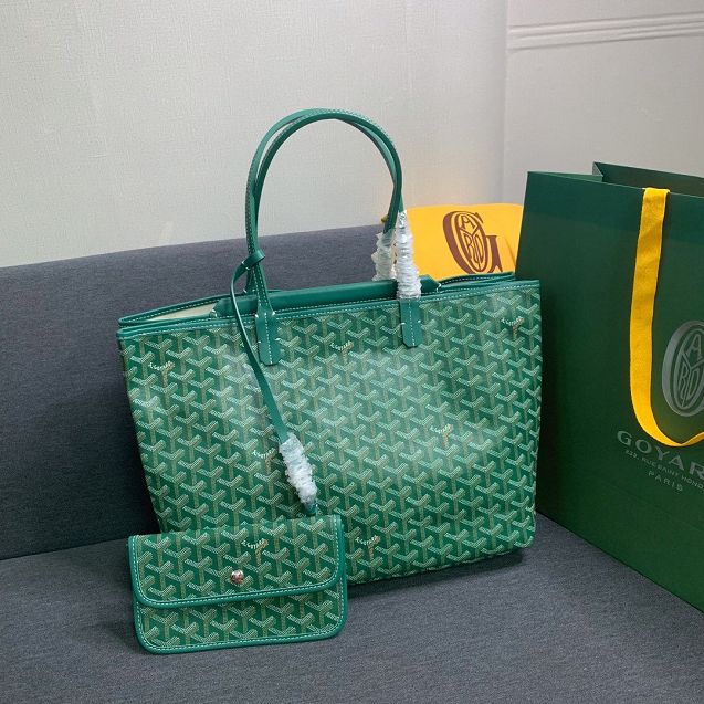 Goyard original canvas isabelle tote pm bag GY0025 green