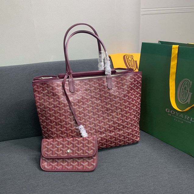 Goyard original canvas isabelle tote pm bag GY0025 wine red