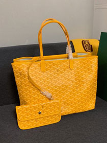 Goyard canvas isabelle tote pm bag GY0025 yellow