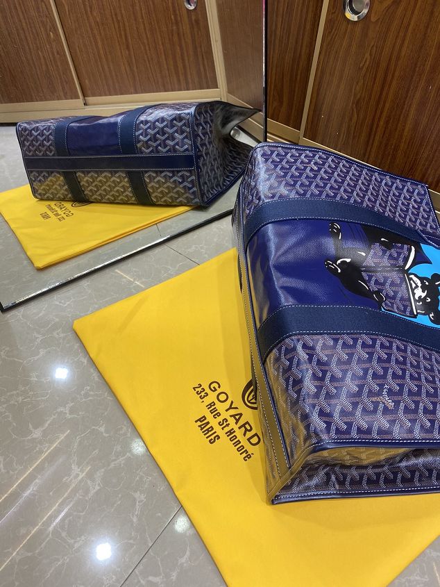 Goyard original canvas villette shopping tote bag GY0026 blue